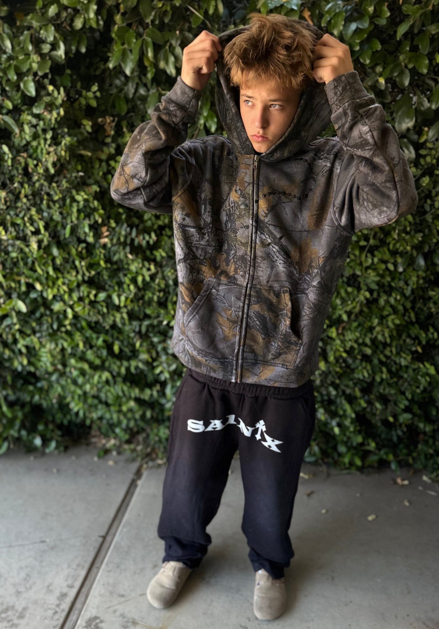 SA1NTX Double Waisted Rhyme Stone Sweatpants