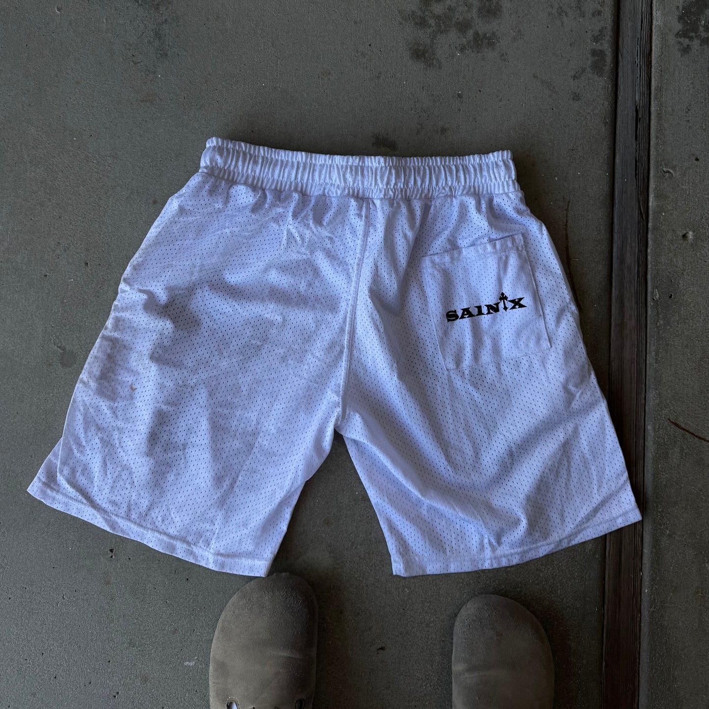 SA1NTX Mesh Cross Shorts