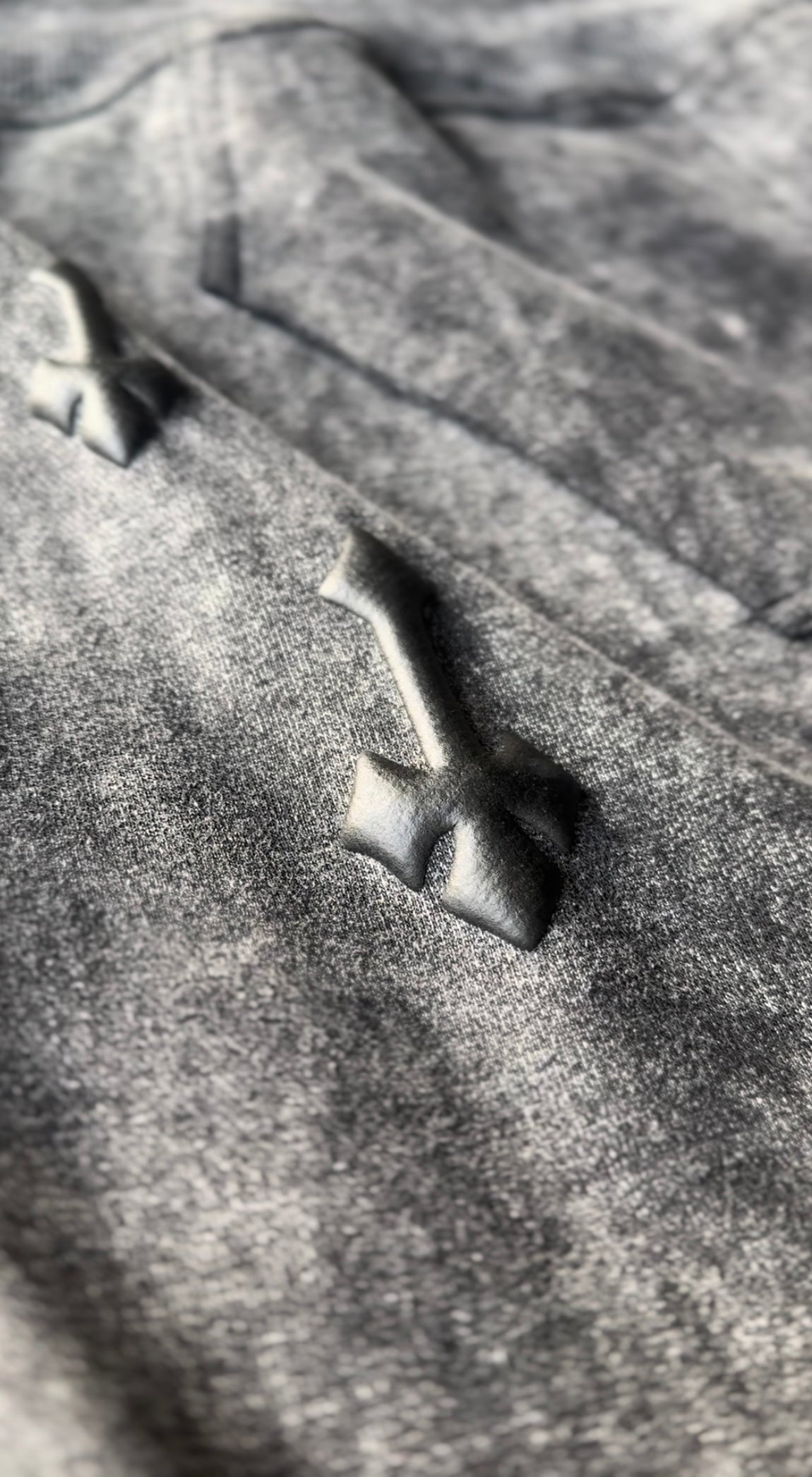 SA1NTX GREY ACID WASH HOODIE ( ORIGINAL)