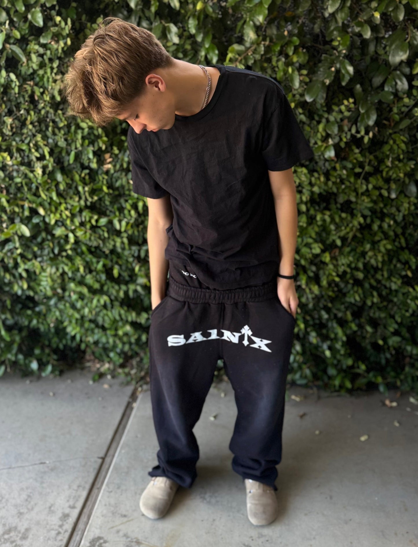 SA1NTX Double Waisted Rhyme Stone Sweatpants