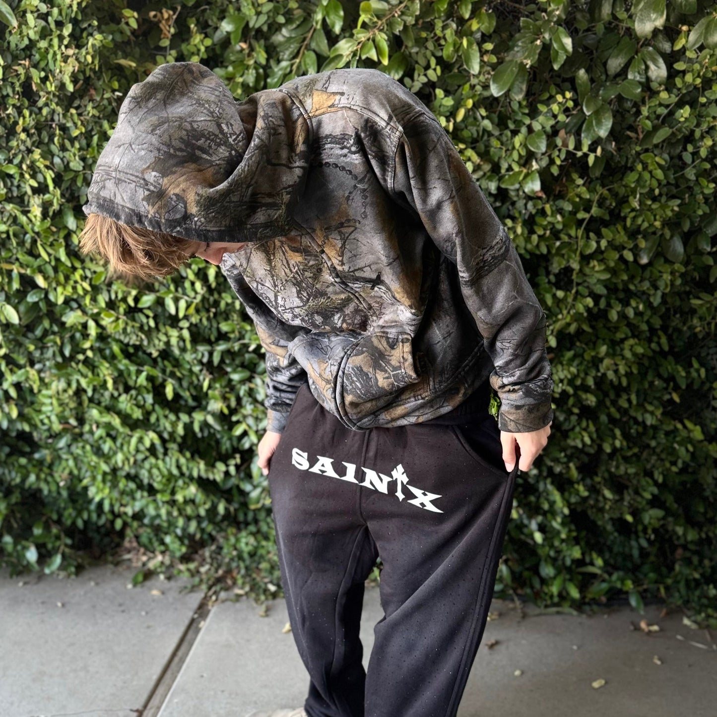 Camo SA1NTX Zip up hoodie