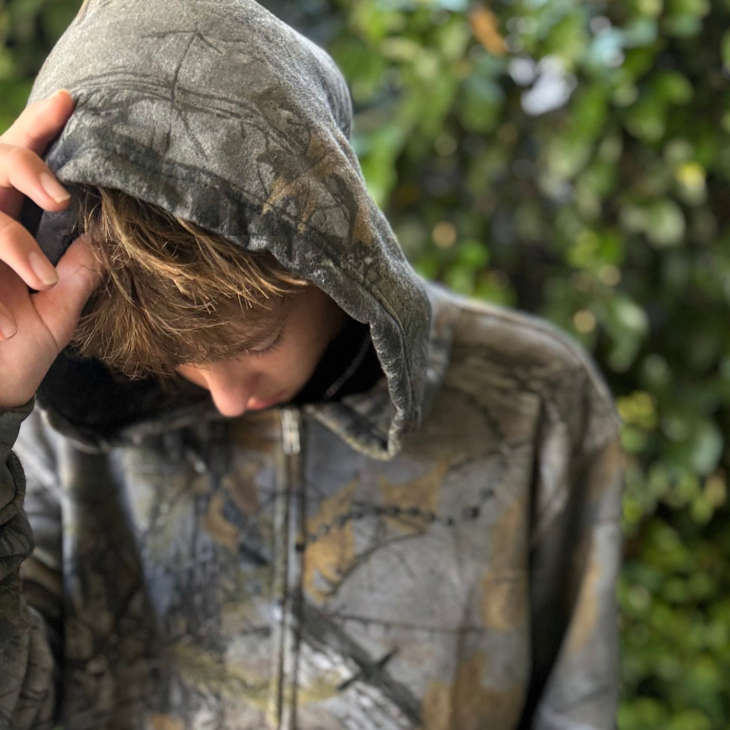 Camo SA1NTX Zip up hoodie