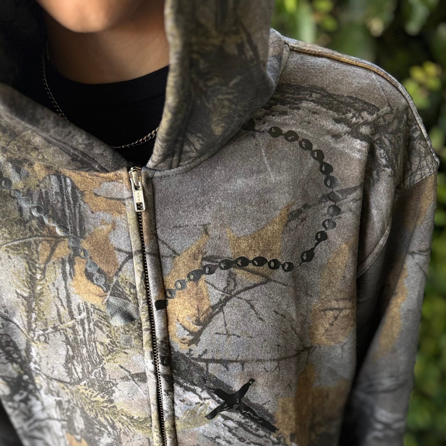Camo SA1NTX Zip up hoodie