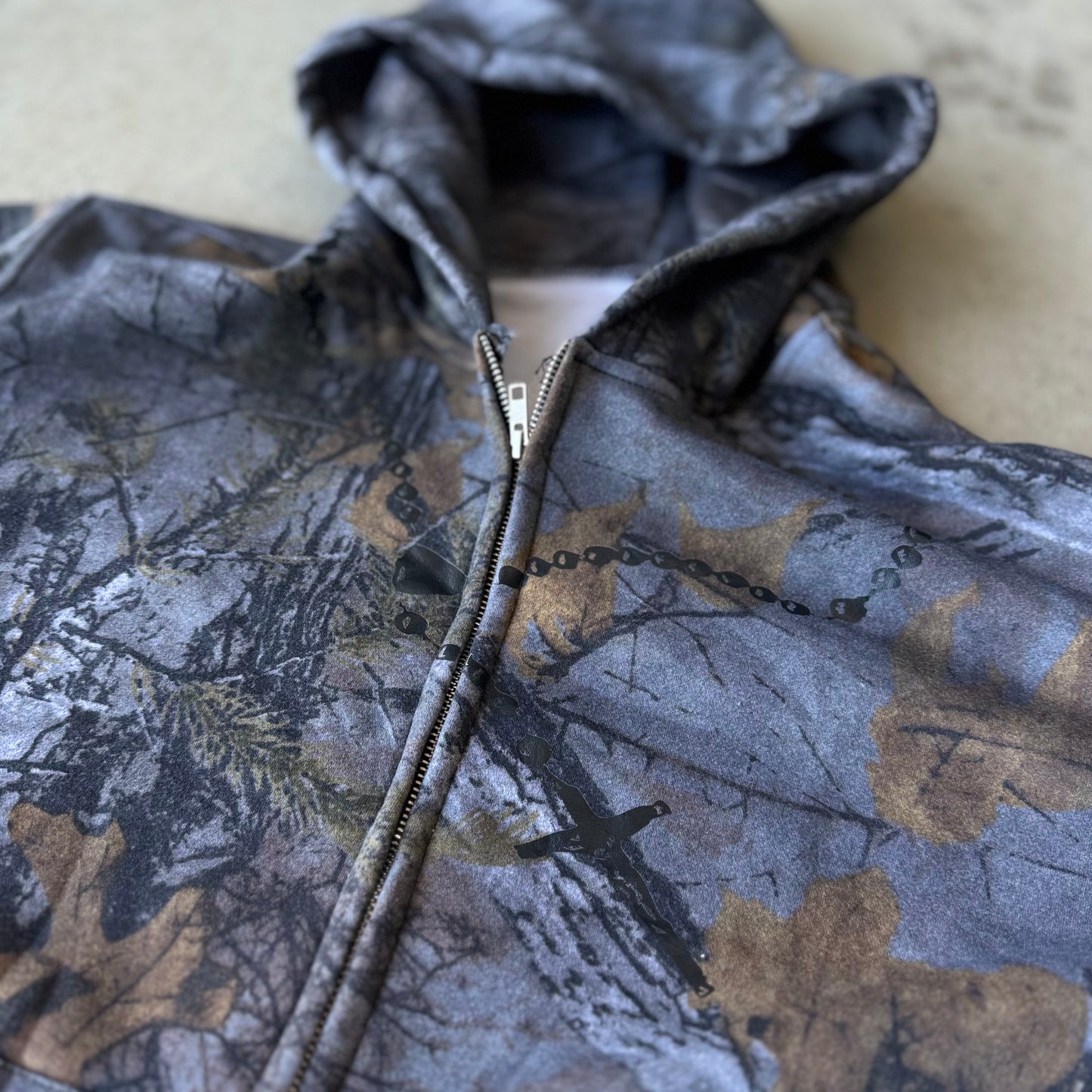 Camo SA1NTX Zip up hoodie