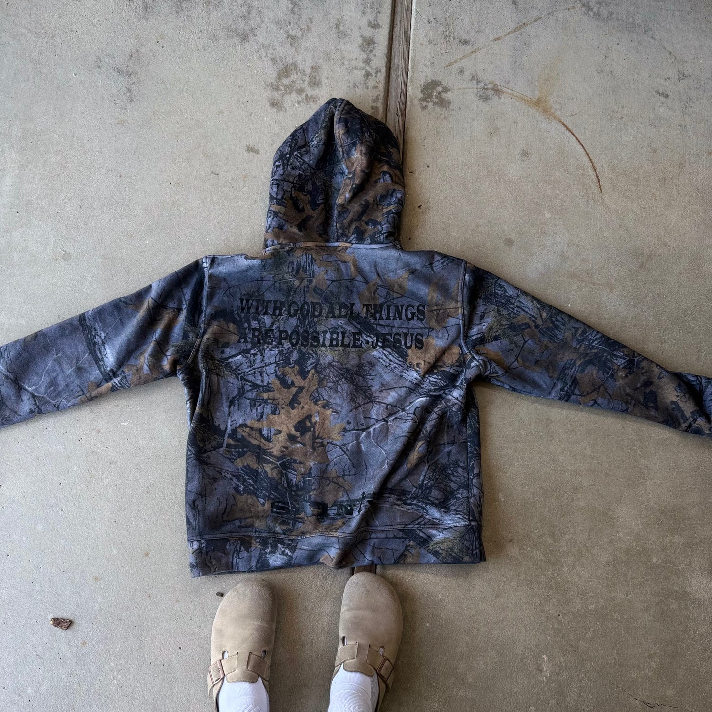 Camo SA1NTX Zip up hoodie